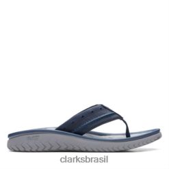 Clarks homens Wesley Post Clarks Marinha RJZRN4415 marinha