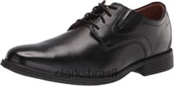 Clarks homens whiddon plaoxford clarks masculino couro preto RJZRN1077 couro preto