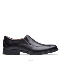 Clarks homens whiddon step clark couro preto RJZRN3445 couro preto