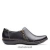 Clarks mulheres ashland palm clark couro preto RJZRN3901 couro preto