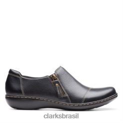 Clarks mulheres ashland palm clark couro preto RJZRN3901 couro preto