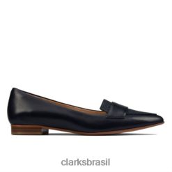 Clarks mulheres azul marinho combi laina 15loafer2 clarks RJZRN4004 combinação da marinha