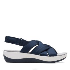 Clarks mulheres azul marinho têxtil arla meg clarks RJZRN3396 têxtil da marinha