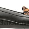 Clarks mulheres bayou q loafer feminino clarks leopard prt comb RJZRN1663 pente leopardo prt
