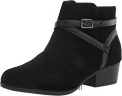Clarks mulheres bota adreena hi feminina em camurça preta clarks RJZRN676 Camurça preta