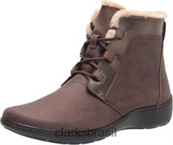 Clarks mulheres bota cora chai feminina clarks bronze taupe RJZRN2574 bronze cinza
