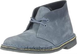 Clarks mulheres bota deserto feminina clarks camurça azul cinza RJZRN1103 camurça cinza azul