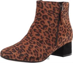Clarks mulheres bota feminina marilyn beth camurça leopardo marrom escuro clarks RJZRN1728 camurça leopardo bege escuro