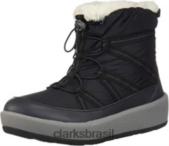 Clarks mulheres bota feminina step north frost preta têxtil clarks RJZRN2446 têxtil preto