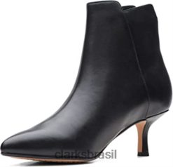 Clarks mulheres botins femininos de salto alto violeta 55 zip preto crocodilo camurça/couro clarks preto RJZRN2941 preto