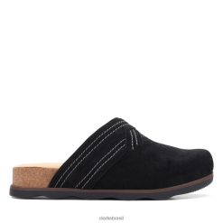Clarks mulheres brynn glide camurça preta clarks camurça preta RJZRN6350 Camurça preta