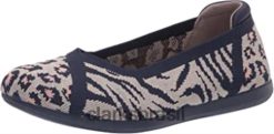 Clarks mulheres Carly Wish Feminino Ballet Flat Clarks Stone Combi RJZRN1037