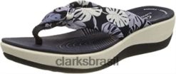 Clarks mulheres chinelo arla glison feminino clarks azul floral syn RJZRN679 sin floral azul
