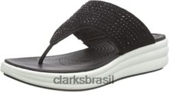 Clarks mulheres chinelo drift feminino clarks preto RJZRN293 preto