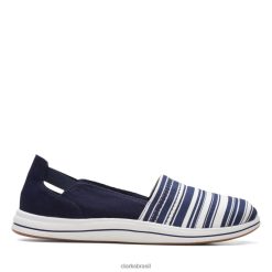 Clarks mulheres clarks azul marinho/branco brisa step azul marinho/branco RJZRN6417 marinho/branco