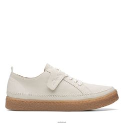 Clarks mulheres Clarks Barleigh em couro branco RJZRN3107 couro branco