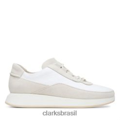 Clarks mulheres clarks branco combi kiowa ritmo RJZRN3993 combinação branca