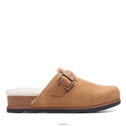 Clarks mulheres clarks brynn slide camurça marrom RJZRN3403 camurça bege