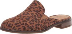 Clarks mulheres Clarks com estampa de leopardo trish plant tamanco feminino RJZRN2248 estampa de leopardo