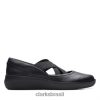 Clarks mulheres Clarks Combi Preto Kayleigh Cove RJZRN3979 combinação preta