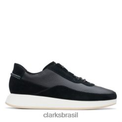 Clarks mulheres clarks combi preto kiowa pace RJZRN3956 combinação preta