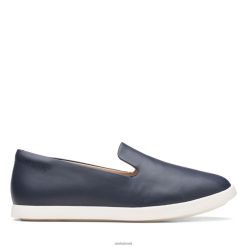 Clarks mulheres clarks couro azul marinho ace lite lo RJZRN3129 couro marinho