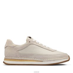 Clarks mulheres Clarks Craft Run Lace Branco Camurça Combi RJZRN3098 combinação de camurça branca