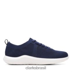 Clarks mulheres Clarks Dark Navy Nova Glint RJZRN3873 azul marinho
