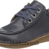 Clarks mulheres Clarks de couro marinho diversão feminina ny dream oxford RJZRN520