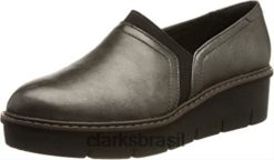 Clarks mulheres clarks feminino airabell mid sapatos gun metal RJZRN1258 arma de metal