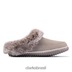 Clarks mulheres Clarks Home2 Soft Camurça Cinza RJZRN3896 camurça cinza