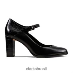 Clarks mulheres clarks kaylalba preto combi RJZRN4018 combinação preta