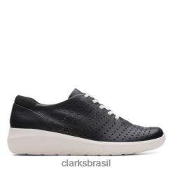 Clarks mulheres clarks kayleigh aster couro preto RJZRN3948 couro preto