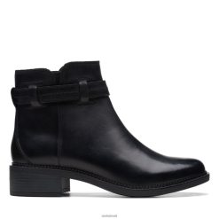 Clarks mulheres clarks maye facilidade couro preto RJZRN3178 couro preto