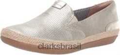 Clarks mulheres Clarks Mocassim Feminino Danelly Iris Flat RJZRN2009