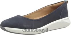Clarks mulheres Clarks Navy Nubuck feminino un rio vibe mule RJZRN793 nobuck marinho