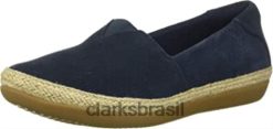 Clarks mulheres Clarks Navy Suede Mocassim Danelly Sky Feminino RJZRN1929