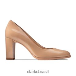 Clarks mulheres clarks praliné patente kaylcara RJZRN4017 patente de praliné