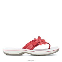 Clarks mulheres clarks red brinkley flora vermelho RJZRN6425 vermelho