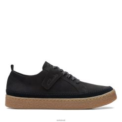 Clarks mulheres Clarks renda preta nobuck barleigh RJZRN3113 nobuck preto