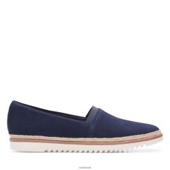 Clarks mulheres clarks serena paige camurça azul marinho RJZRN3395 camurça azul marinho