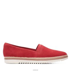 Clarks mulheres Clarks Serena Paige Camurça Vermelha RJZRN3216 camurça vermelha
