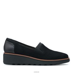 Clarks mulheres Clarks Sharon Dolly Preto RJZRN3122 preto