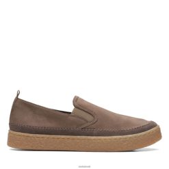 Clarks mulheres clarks slip on nobuck barleigh RJZRN3089 nobuck cinza