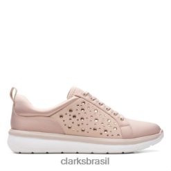Clarks mulheres Clarks Taupe Metálico Ezera Ave RJZRN3889 cinza metálico
