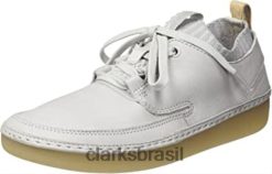 Clarks mulheres Clarks tênis feminino Nature IV cano baixo azul gelo couro azul RJZRN2290 couro azul gelo azul