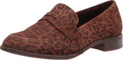 Clarks mulheres Clarks trish rose mocassim com estampa de leopardo RJZRN1590 estampa de leopardo