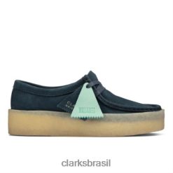 Clarks mulheres copo clarks wallabee azul nobuck RJZRN4000 nobuck azul