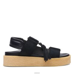 Clarks mulheres crepe sndl clarks preto combi RJZRN3183 combinação preta