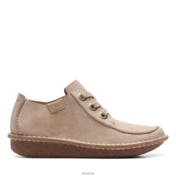 Clarks mulheres diversão ny dream sand camurça clarks RJZRN3414 camurça de areia